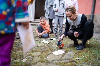 Olga Paštéková / Mezisvěty, Foto: Martin Máslo, Dětská galerie Lapidárium