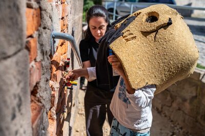 Pavla Semeráková - Performance s Jiřím Surůvkou / Dětská galerie Lapidárium / 