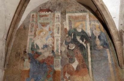 Freska Klanění tří králů