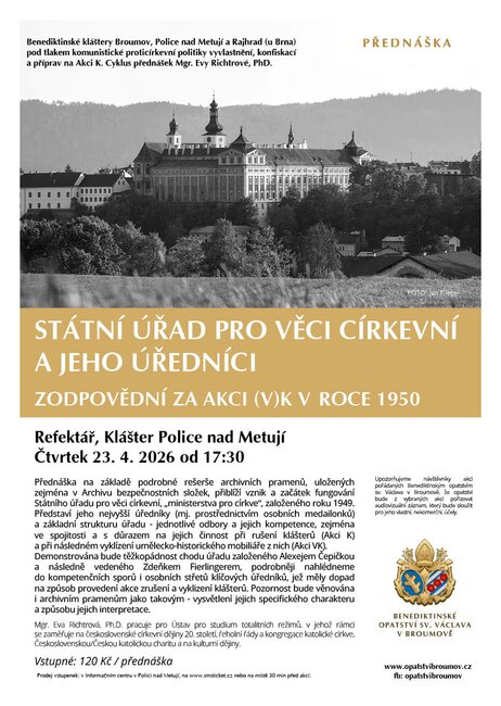 Státní úřad pro věci církevní a jeho úředníci zodpovědní za akci (v)k roce 1950