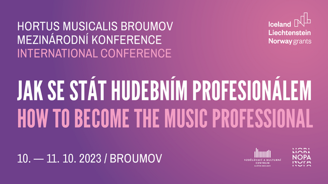 Jak se stát hudebním profesionálem, napoví říjnová konference Hortus Musicalis v Broumově