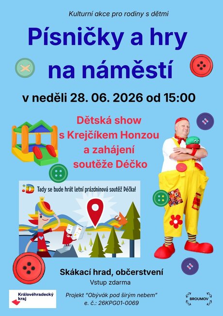 Písničky a hry na náměstí