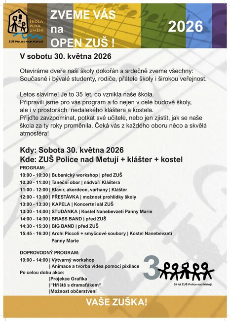 Open ZUŠ 2026