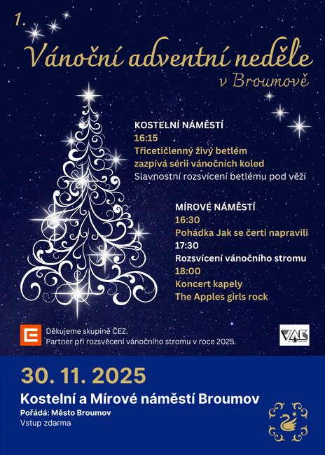 Vánoční adventní neděle v Broumově